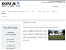Tablet Screenshot of exertus-global.com